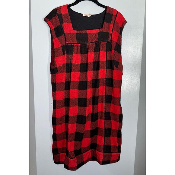 Faherty Dresses & Skirts - Faherty buffalo plaid sleeveless dress size small